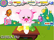 Флеш игра онлайн Piggy Musician