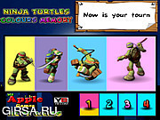 Флеш игра онлайн Ninja Turtles Colours Memory