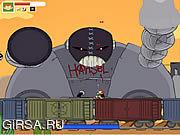 Флеш игра онлайн Pico Blast - Trouble in the Train-Yard