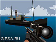 Флеш игра онлайн Foxy Sniper - Pirate Shootout