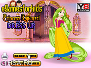 Флеш игра онлайн Princess Rapunzel Dress Up 