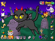 Флеш игра онлайн Purrfect Kitten Halloween