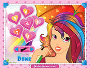 Флеш игра онлайн Rainbow Princess Make Up