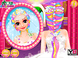 Флеш игра онлайн Rapunzel Wedding Hair Design
