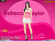 Флеш игра онлайн Peppy ' s Rebecca Taylor Dress Up