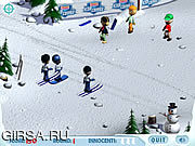 Флеш игра онлайн Ski Slope Showdown