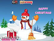 Флеш игра онлайн Snowman Christmas Decor