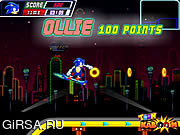 Флеш игра онлайн Sonic Skate Glider