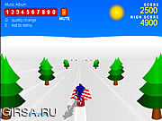 Флеш игра онлайн Sonic 3D Snowboarding