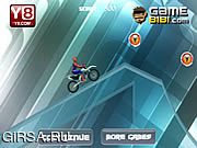 Флеш игра онлайн Spiderman Ice Bike