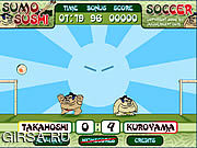 Флеш игра онлайн Sumo Sushi Soccer