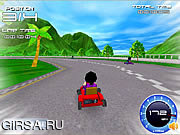 Флеш игра онлайн Super Kart 3D