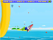 Флеш игра онлайн Super Sonic Ski 2 