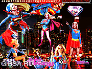 Флеш игра онлайн Supergirl and Hidden Alphabets 