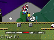 Флеш игра онлайн Super Mario Flash Halloween Version
