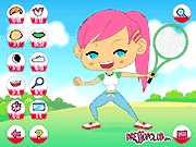 Флеш игра онлайн Tennis Girl Dressup