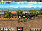 Флеш игра онлайн Tractor Farm Racing