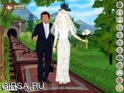 Флеш игра онлайн Wedding Dress Train