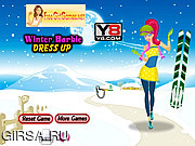 Флеш игра онлайн Winter Barbie Dress Up 