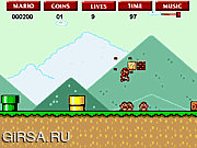 Флеш игра онлайн Super Flash Mario Bros