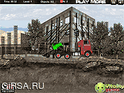 Флеш игра онлайн Гонка на грузовиках