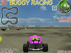 Флеш игра онлайн 3d багги гонка / 3D Buggy Racing