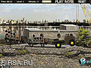 Флеш игра онлайн Приключения на транспортере / 4x4 Classic Transporter