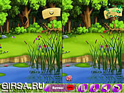 Флеш игра онлайн Зеленая лужайка 5 Различий / A Green lawn 5 Differences