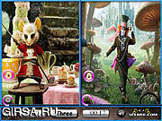 Флеш игра онлайн Alice In Wonderland Similarities