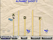 Флеш игра онлайн Стрелять Алфавит 2 / Alphabet Shoot 2