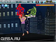 Флеш игра онлайн Поцелуй человека-паука / Amazing Spiderman Kiss