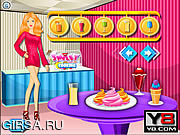 Флеш игра онлайн Барби Мороженое магазин / Barbie Ice Cream Shop