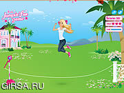 Флеш игра онлайн Забавы Барби Прыгать / Barbie Jumpin' Fun