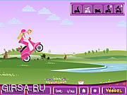 Флеш игра онлайн Барби на скутере