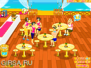 Флеш игра онлайн Пляж Официантка / Beach Waitress
