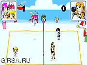 Флеш игра онлайн Beach Volleyball