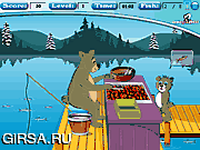 Флеш игра онлайн Медведь-рыбак / Bear Fisher