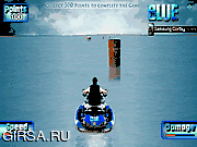 Флеш игра онлайн Голубой бег скорости Aqua