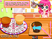 Флеш игра онлайн Бабочка Банан Cupcake / Butterfly Banana Cupcake