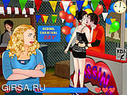 Флеш игра онлайн Поцелуй масленицы / Carnival Kiss