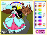 Флеш игра онлайн Castle Of Princess Coloring