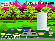 Флеш игра онлайн Шоколадное мороженое