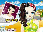 Флеш игра онлайн Christmas Party волосы Makeover / Christmas Party Hair Makeover