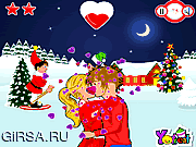 Флеш игра онлайн Поцелуй времени Кристмас / Christmas Time Kiss