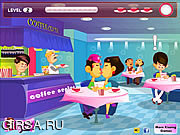 Флеш игра онлайн Кафе Поцелуи