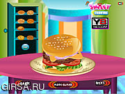 Флеш игра онлайн Кулинария Большой Burger / Cooking Big Burger