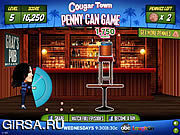 Флеш игра онлайн Городок кугуара: Пенни консервирует игру / Cougar Town: Penny Can Game 