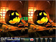 Флеш игра онлайн Сумасшедшая тыква 5 различия / Crazy pumpkin 5 Differences