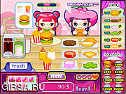 Флеш игра онлайн Милый бургер / Cute Burger