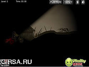 Флеш игра онлайн Темные дороги. Испытания на мотоцикле